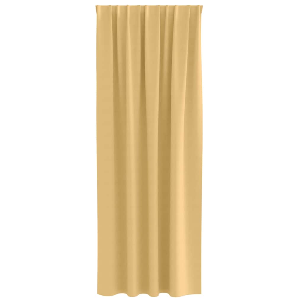 Zavjese za blackout s prstenovima 2 pcs Bež 245 x 140 cm