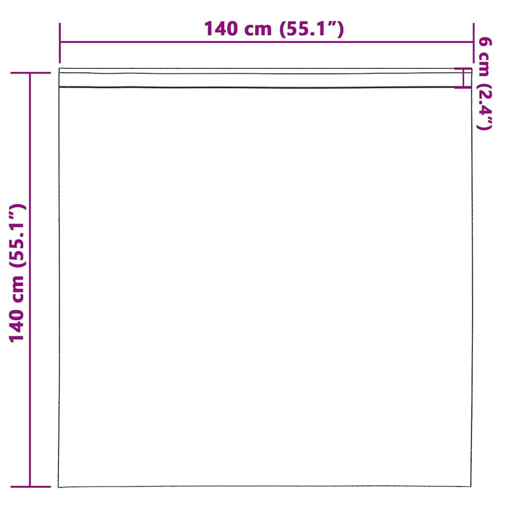 Zavjese za blackout s prstenovima 2 pcs Crna 140 x 140 cm