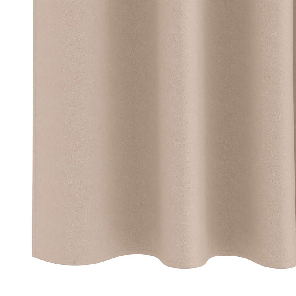 Zavjese za blackout s prstenovima 2 pcs Sivo-smeđa 175 x 140 cm