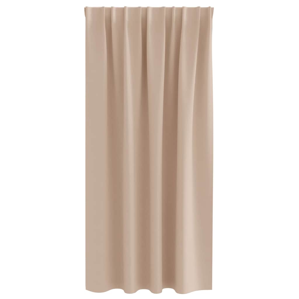 Zavjese za blackout s prstenovima 2 pcs Sivo-smeđa 175 x 140 cm