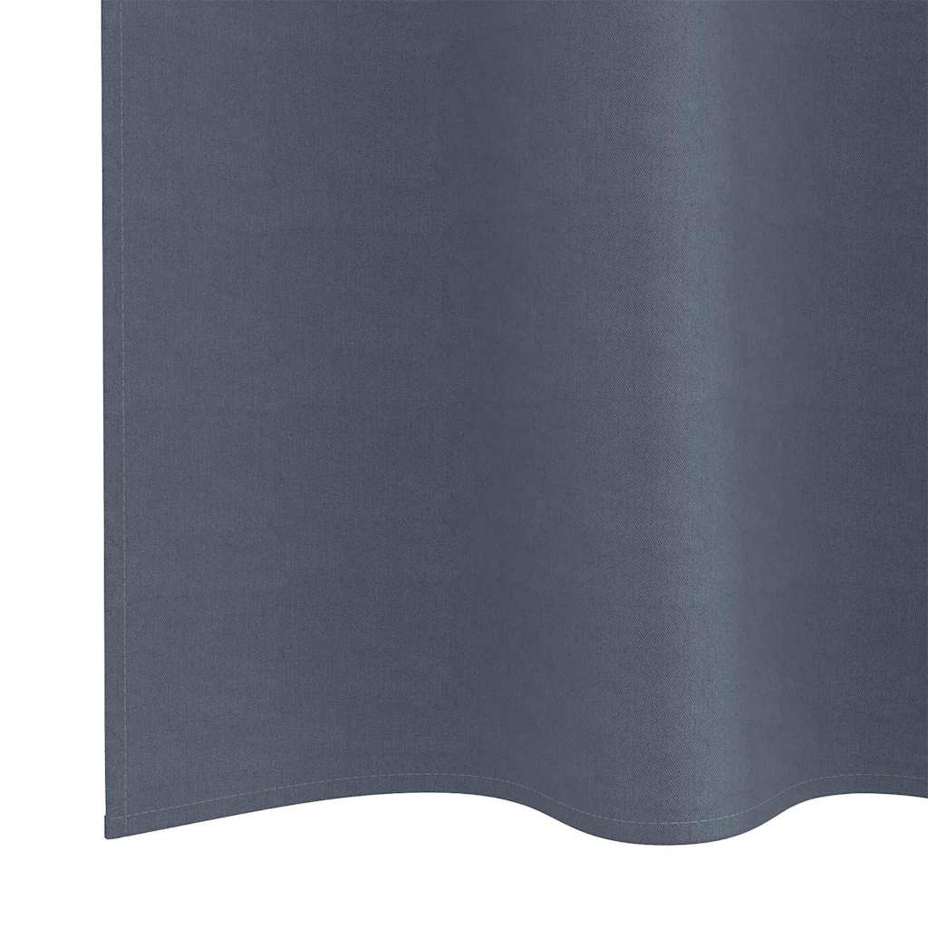 Zavjese za blackout s prstenovima 2 pcs Antracit 140 x 140 cm