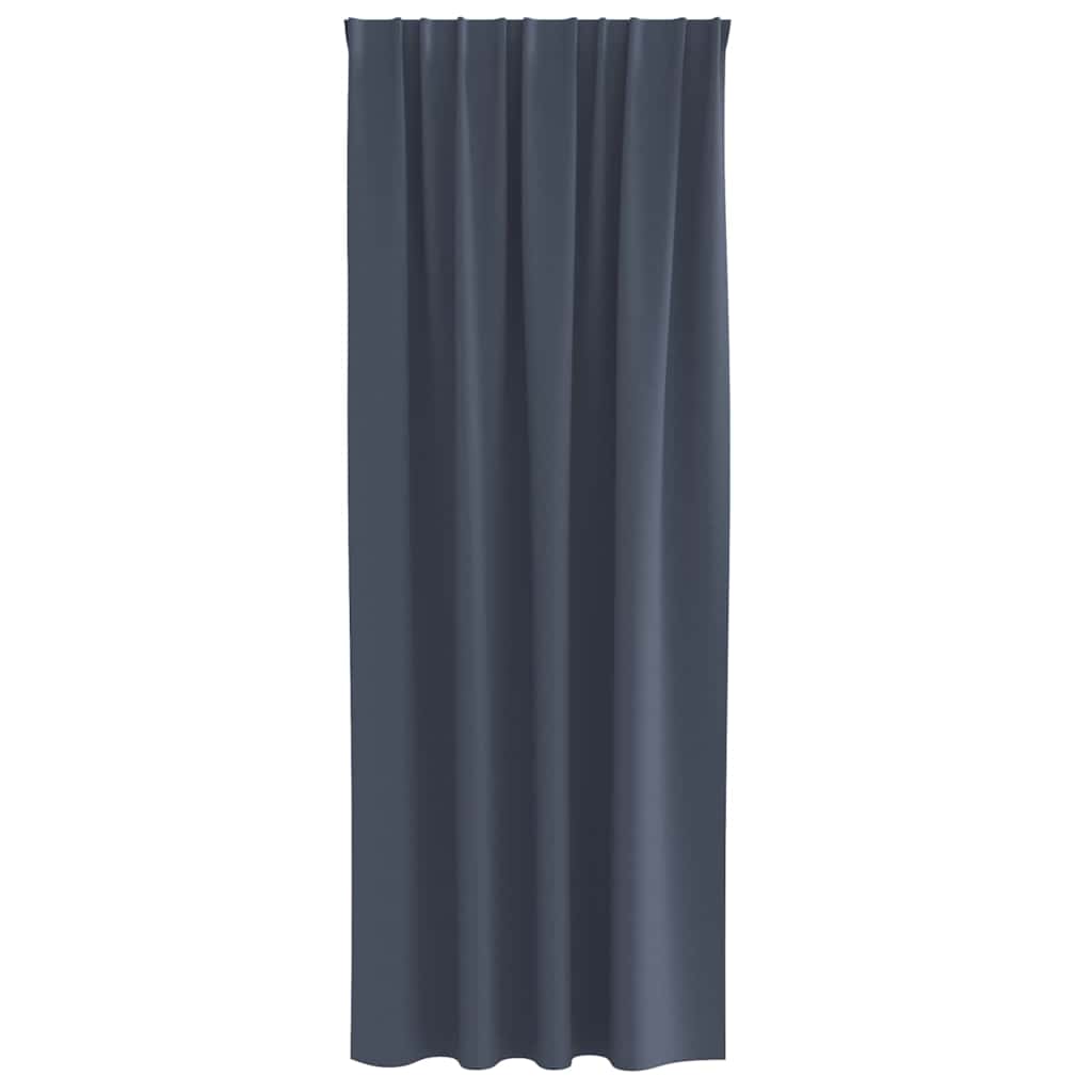 Zavjese za blackout s prstenovima 2 pcs Antracit 245 x 140 cm