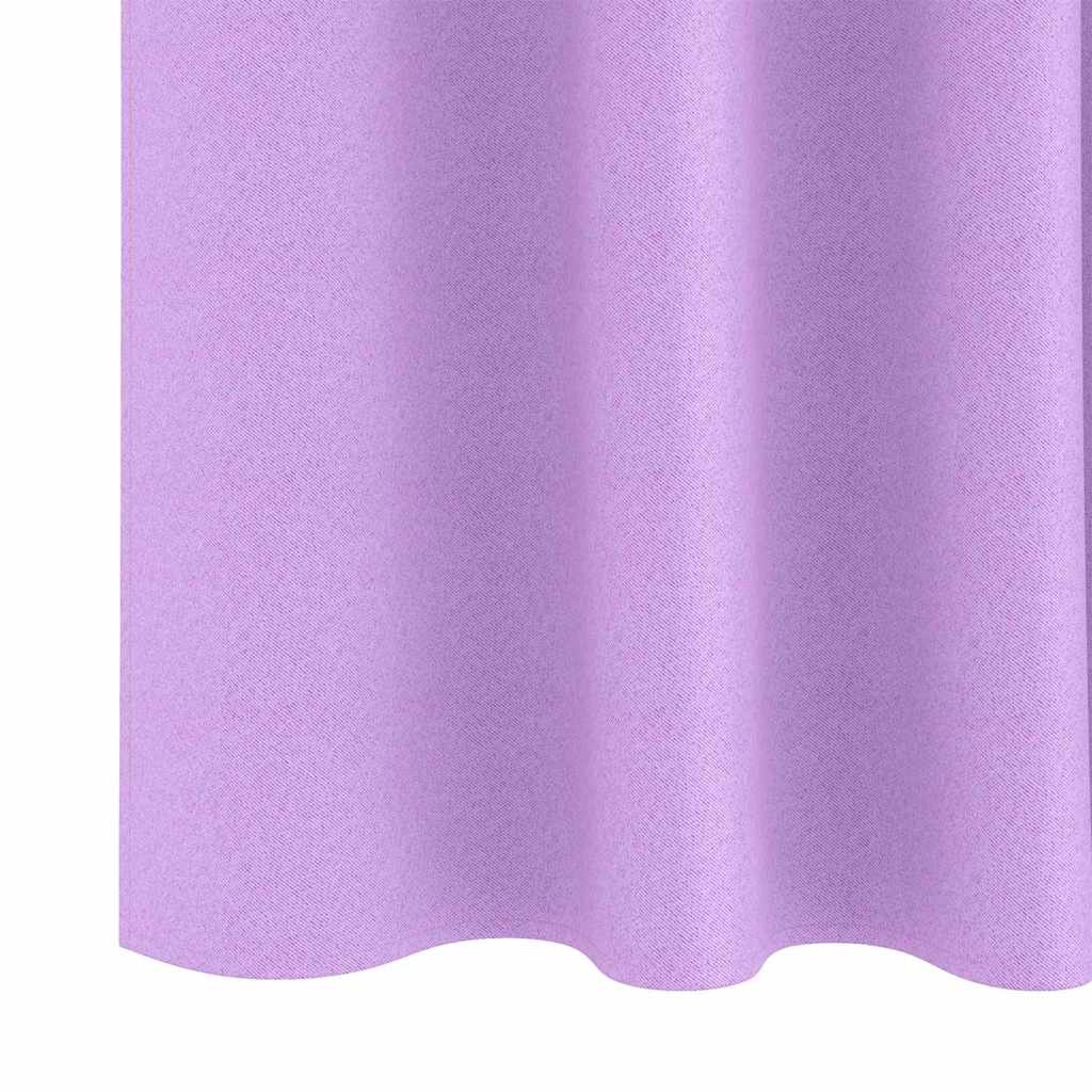 Zavjese za blackout s prstenovima 2 pcs Ljubičasta 175 x 140 cm