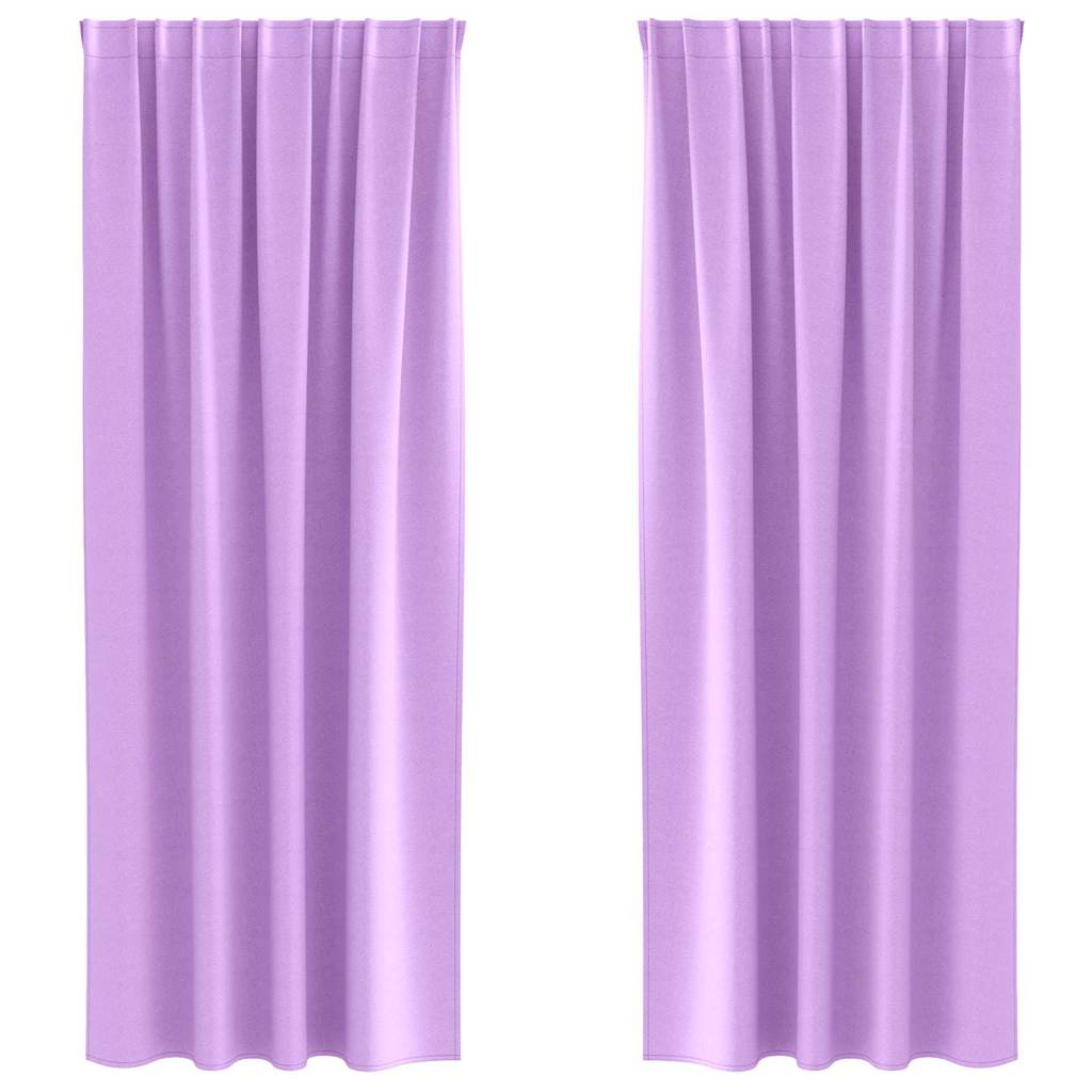 Zavjese za blackout s prstenovima 2 pcs Ljubičasta 260 x 140 cm