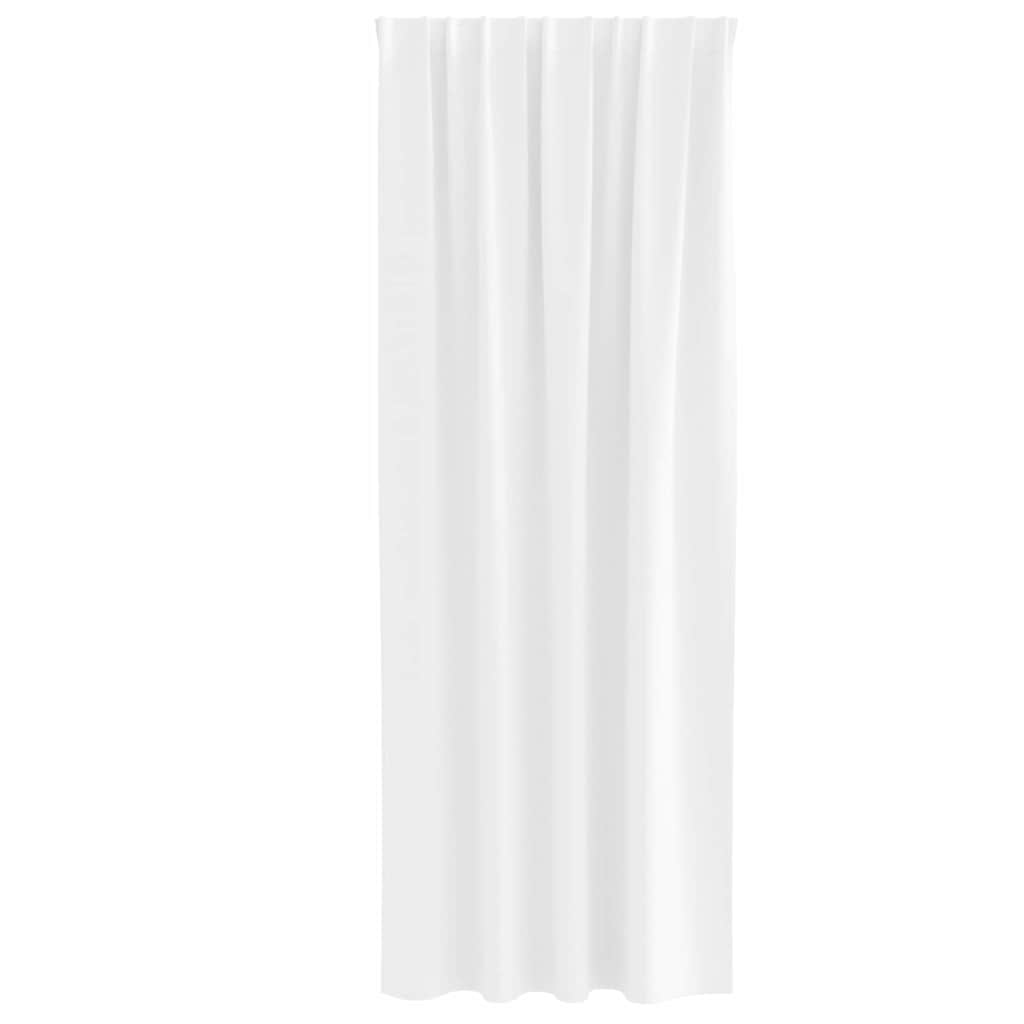 Zavjese za blackout s prstenovima 2 pcs Bjela svijetla
