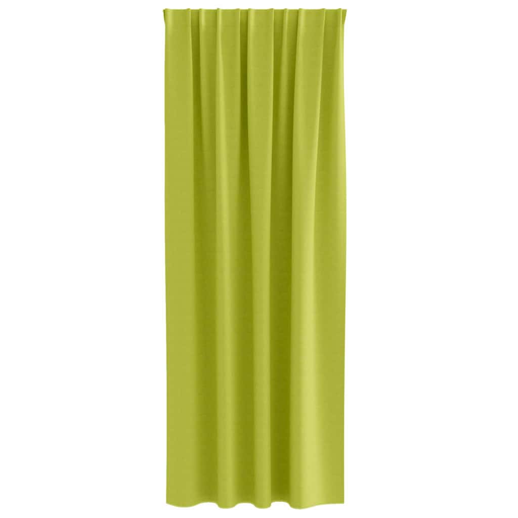 Zavjese za blackout s prstenovima 2 pcs Zelena 225 x 140 cm