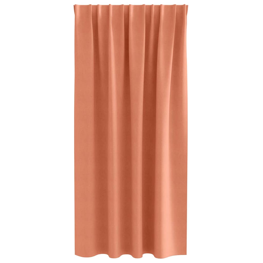 Zavjese za blackout s prstenovima 2 pcs Terakota 175 x 140 cm