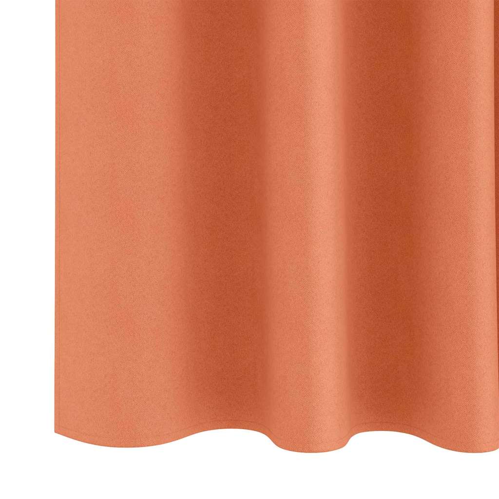 Zavjese za blackout s prstenovima 2 pcs Terakota 225 x 140 cm