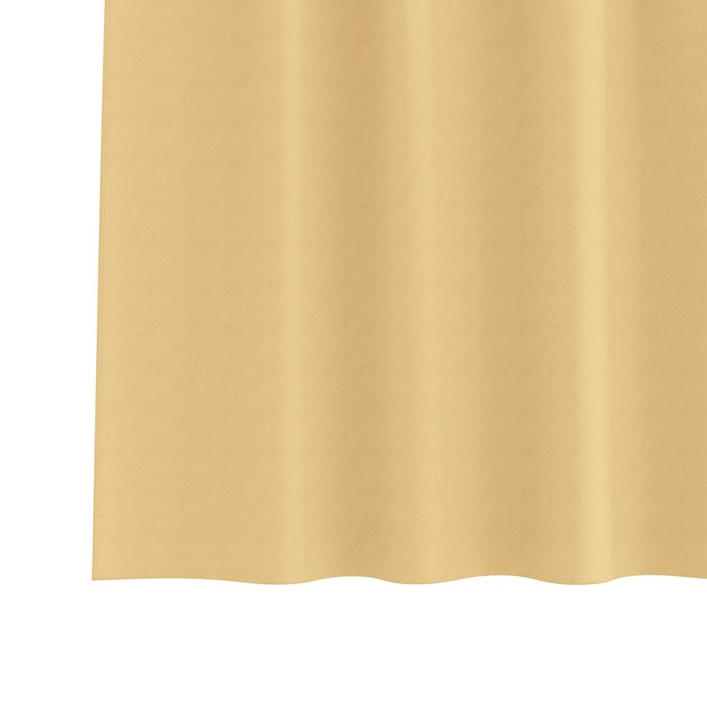 Zavjese za blackout s prstenovima 2 pcs Bež 245 x 140 cm