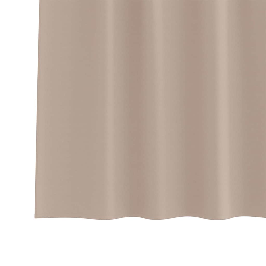 Zavjese za blackout s prstenovima 2 kom. Sivosmeđa 260 x 140 cm