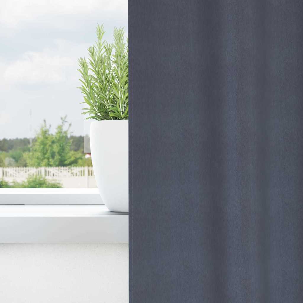Zavjese za blackout s prstenovima 2 pcs Antracit 140 x 140 cm