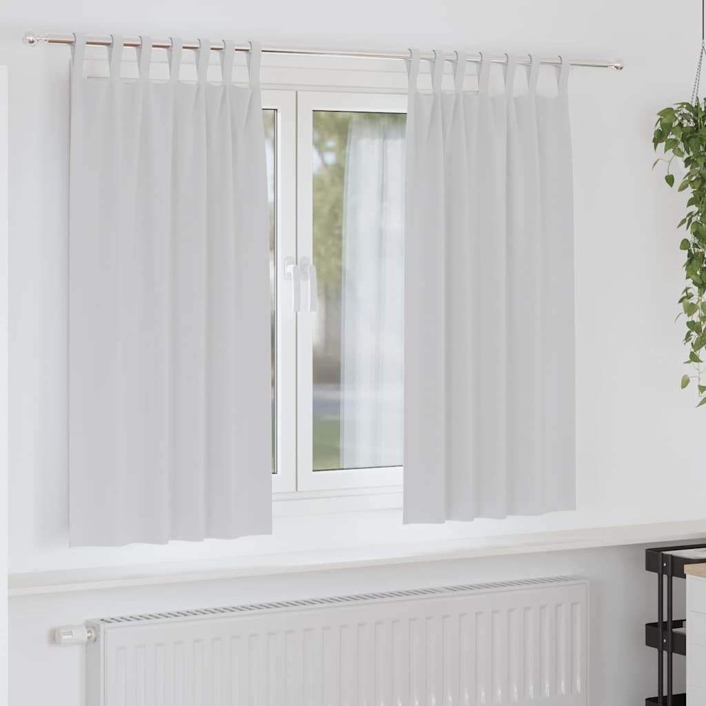 Zavjese za blackout s prstenovima 2 pcs Svijetlo Siva