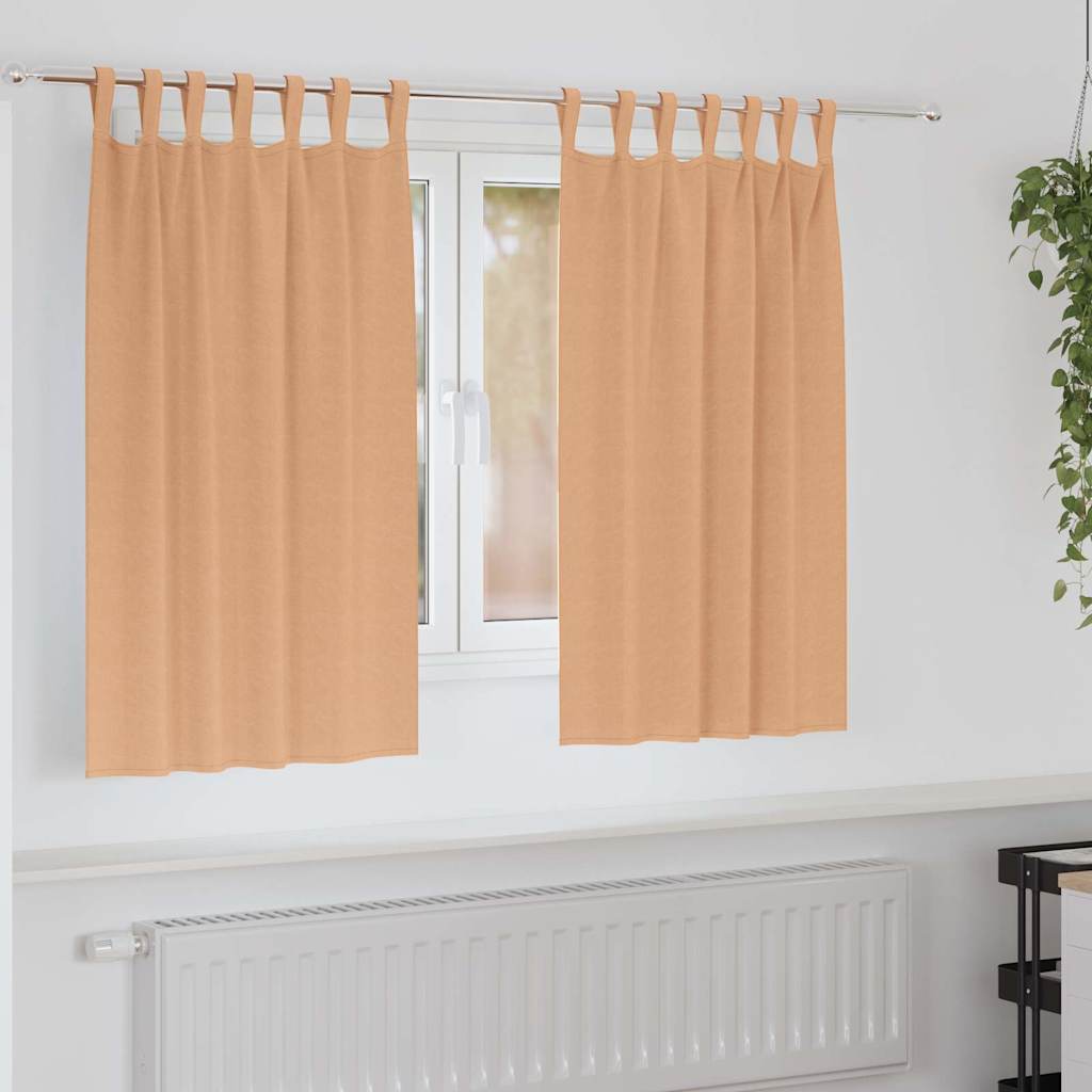 Zavjese za blackout s prstenovima 2 pcs Svijetlosmeđa