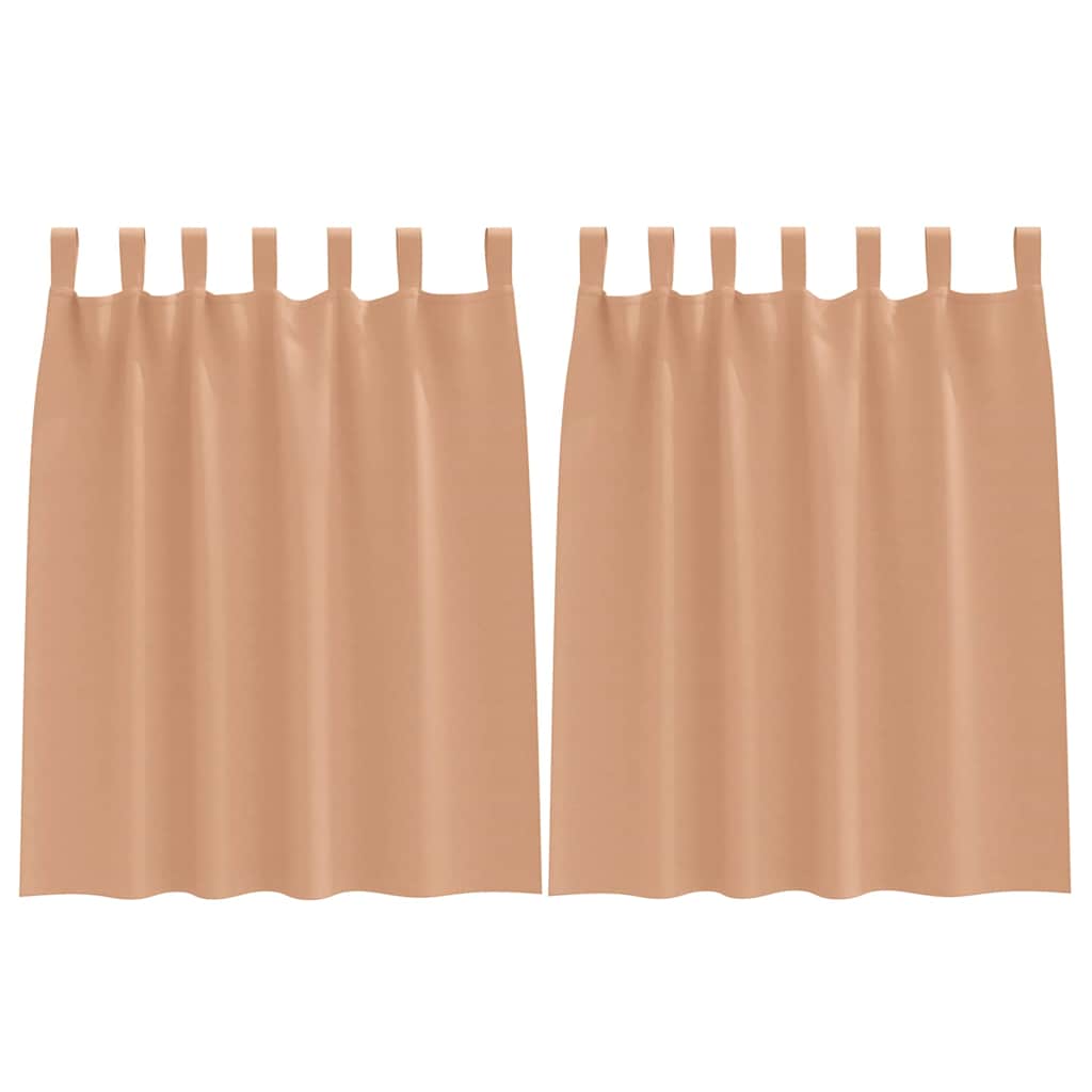 Zavjese za blackout s prstenovima 2 pcs Svijetlosmeđa