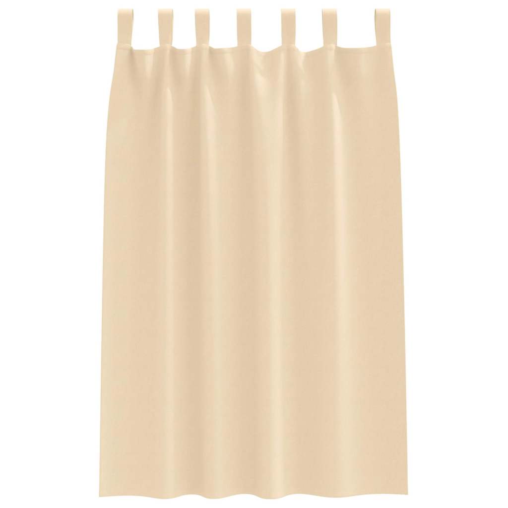 Zavjese za blackout s prstenovima 2 pcs Krema 175 x 140 cm