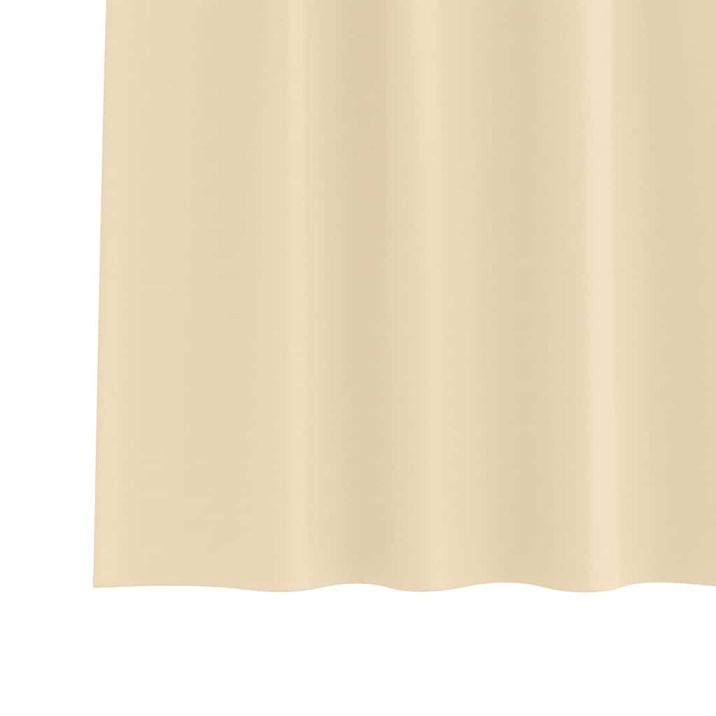 Zavjese za blackout s prstenovima 2 pcs Krema 245 x 140 cm