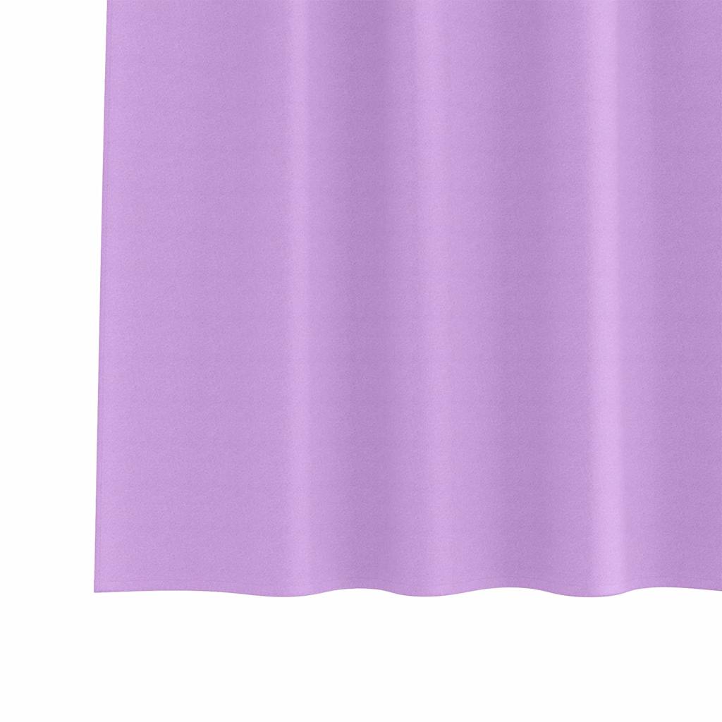 Zavjese za blackout s prstenovima 2 pcs Ljubičasta 260 x 140 cm