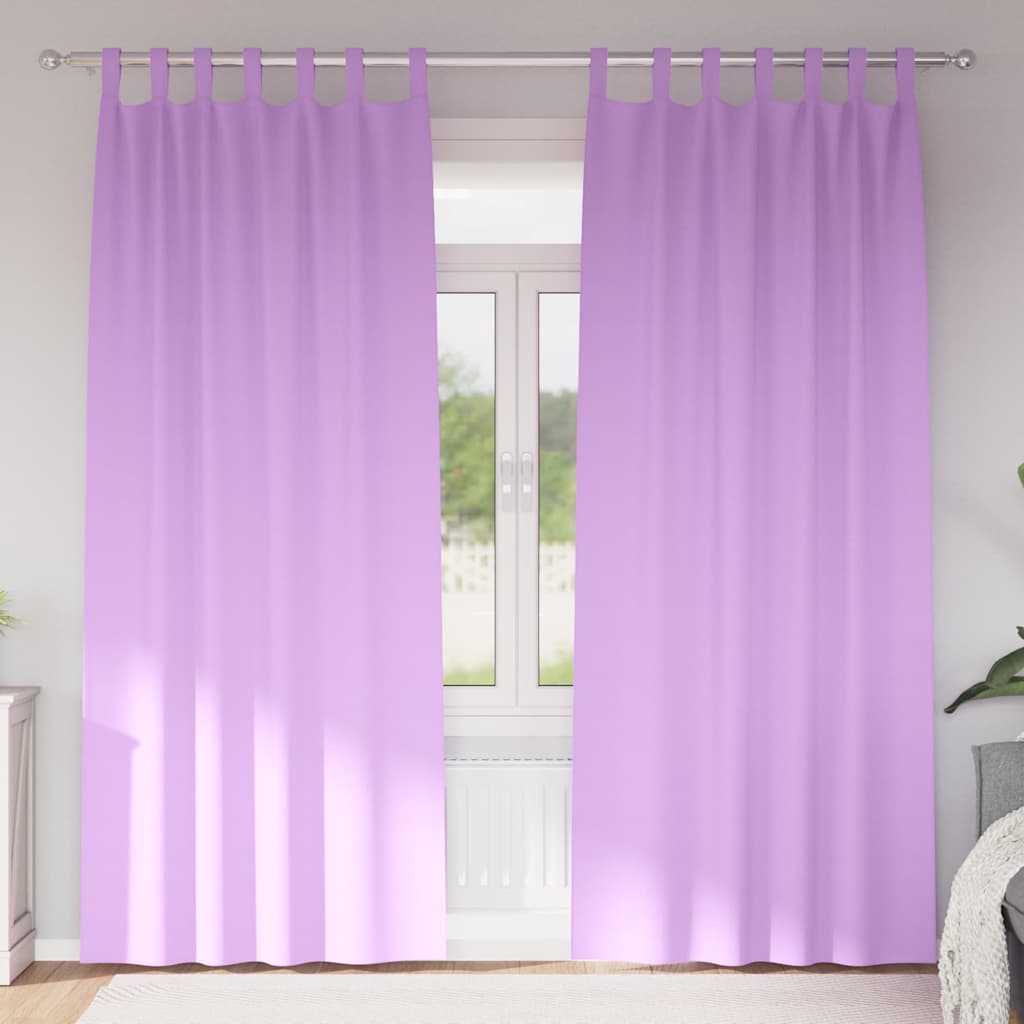 Zavjese za blackout s prstenovima 2 pcs Ljubičasta 260 x 140 cm