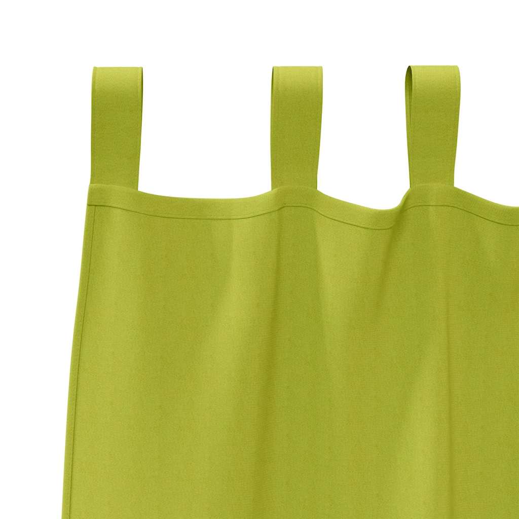 Zavjese za blackout s prstenovima 2 pcs Zelena 175 x 140 cm