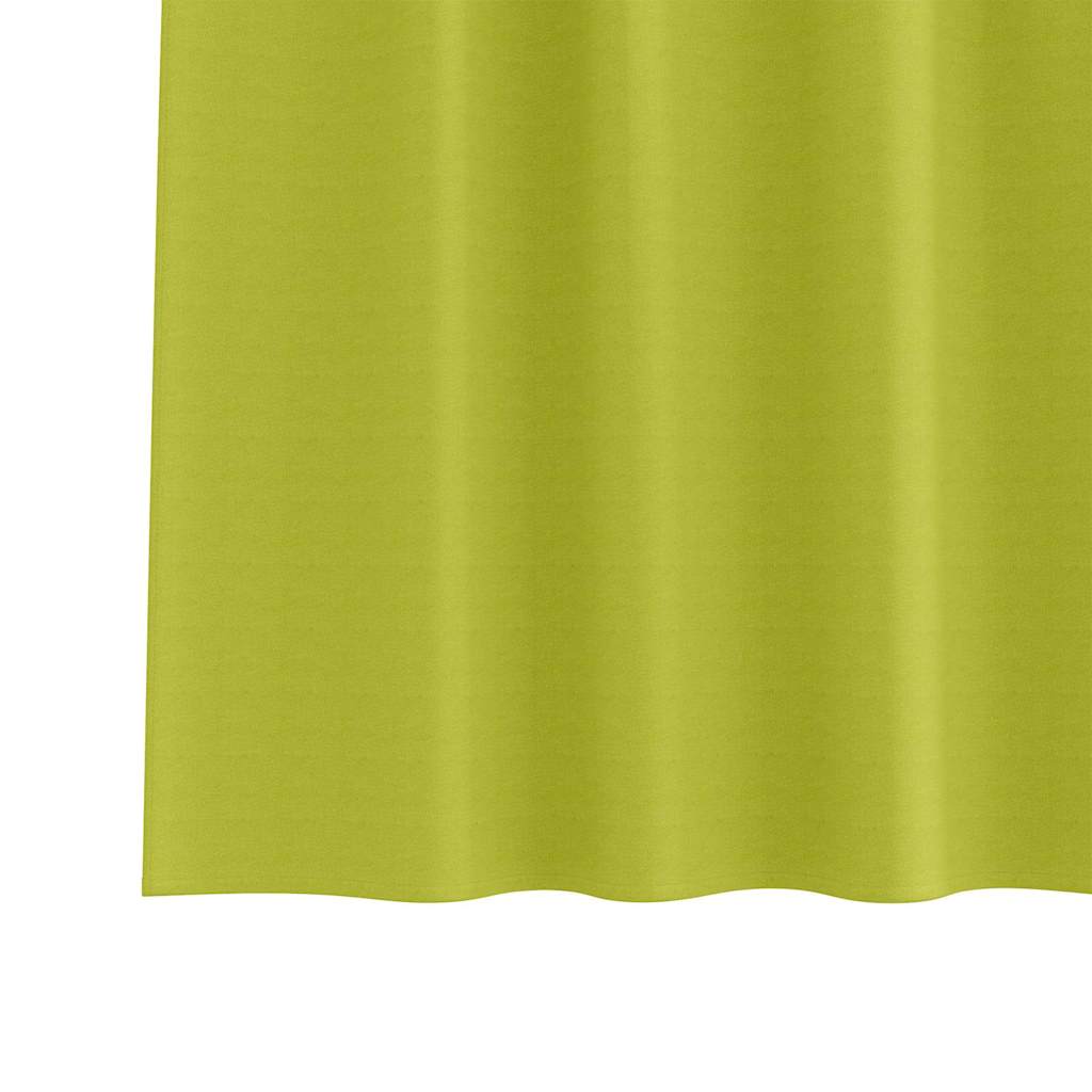 Zavjese za blackout s prstenovima 2 pcs Zelena 245 x 140 cm