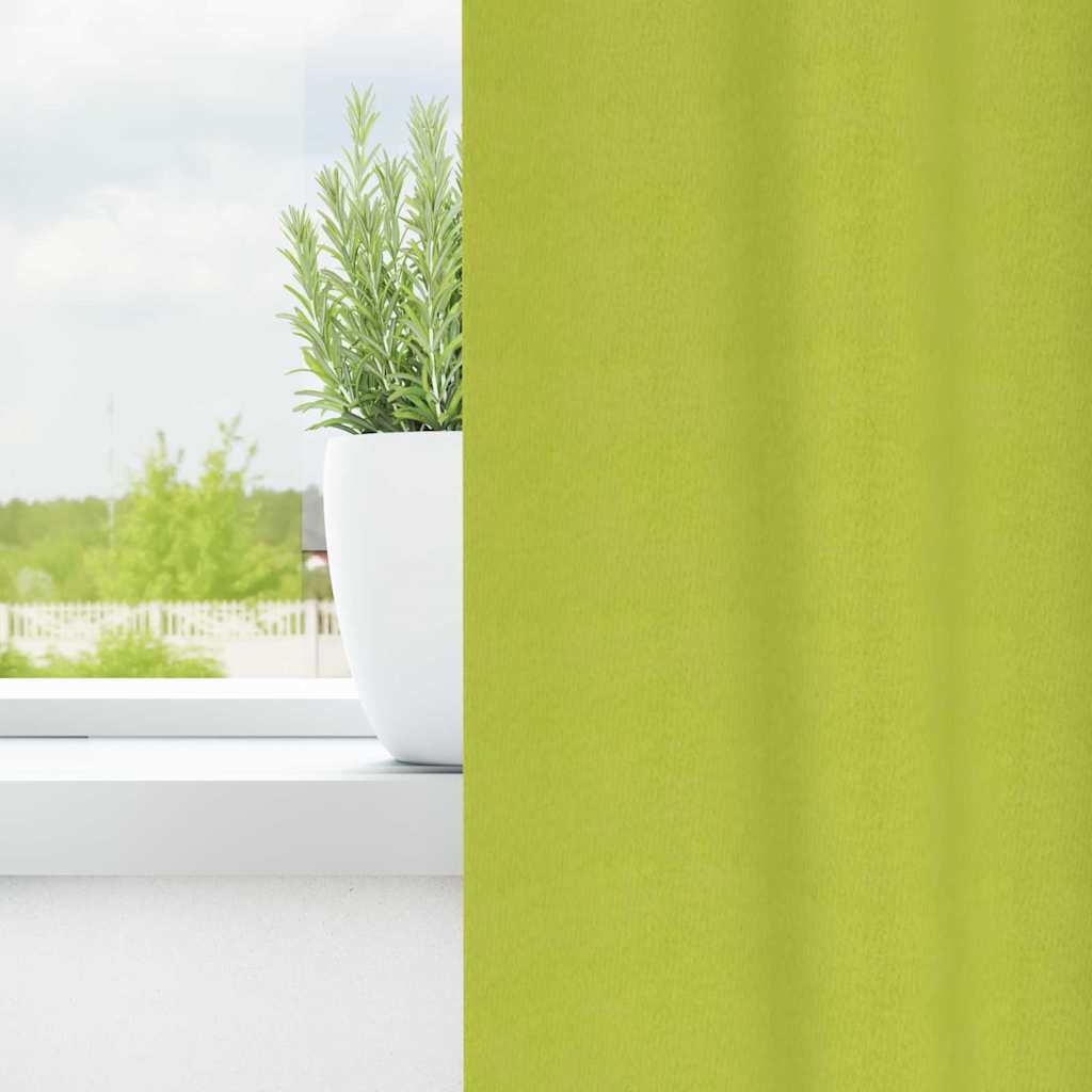 Zavjese za blackout s prstenovima 2 kom. Zelena 260 x 140 cm