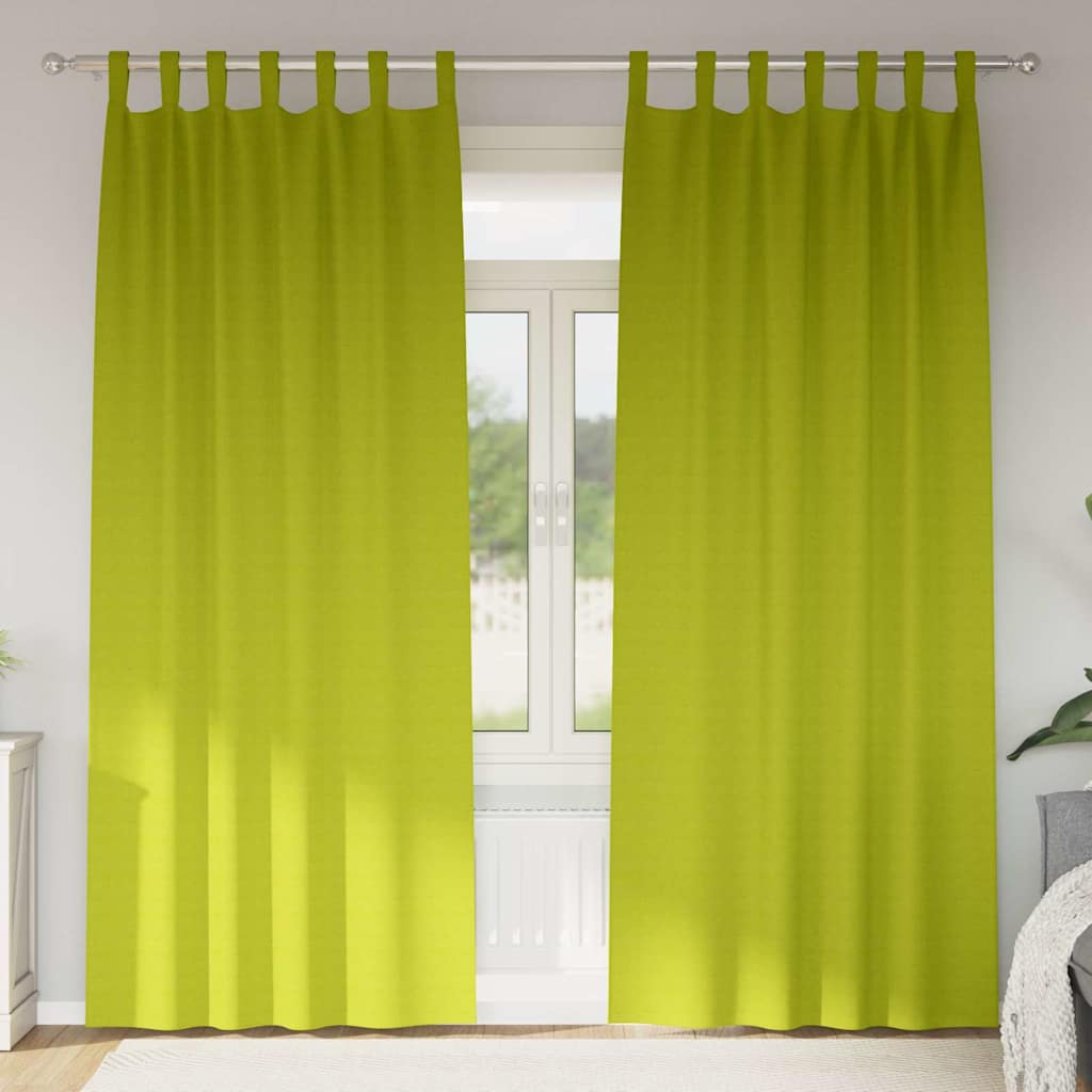 Zavjese za blackout s prstenovima 2 kom. Zelena 260 x 140 cm