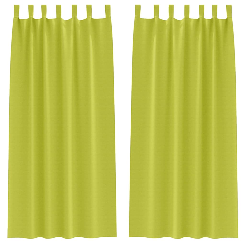 Zavjese za blackout s prstenovima 2 kom. Zelena 260 x 140 cm