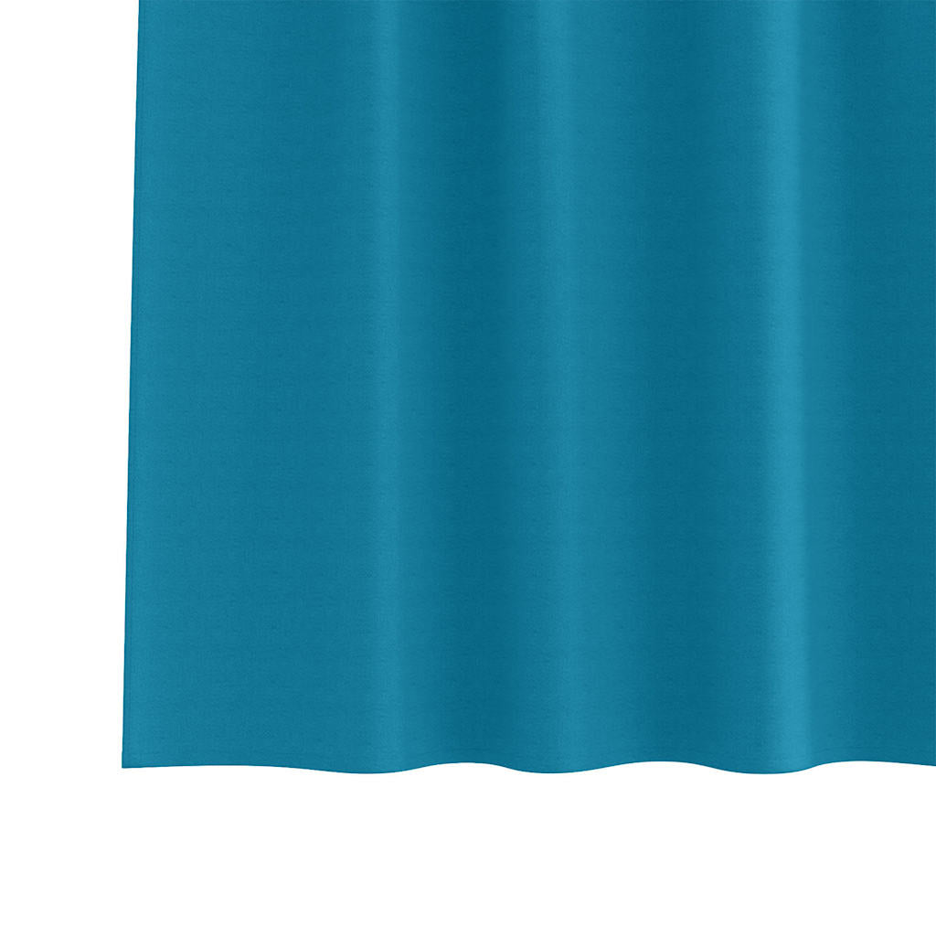 Zavjese za blackout s prstenovima 2 pcs Tirkizna 175 x 140 cm