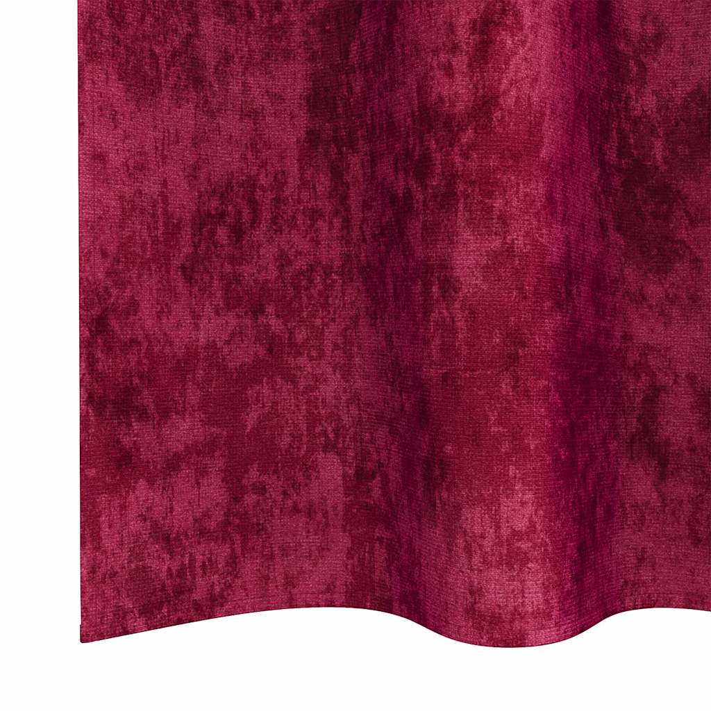 Baršunaste zavjese 2 pcs boja crnog vina 225 x 140 cm Baršun