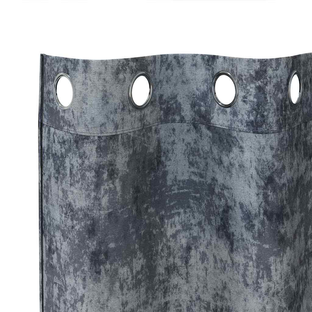 Baršunaste zavjese 2 pcs Srebrno Siva 175 x 140 cm Baršun
