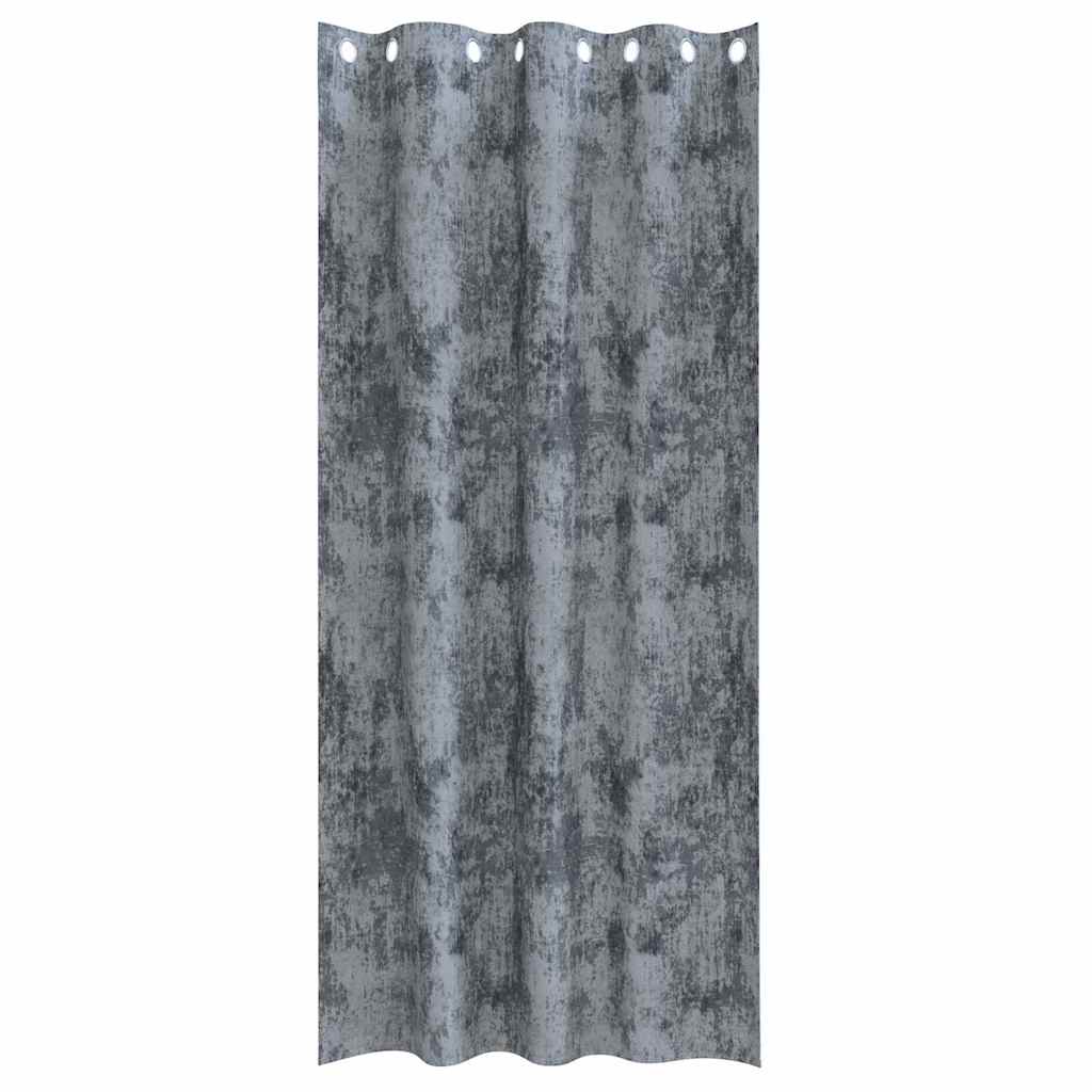 Baršunaste zavjese 2 pcs Srebrno Siva 225 x 140 cm Baršun