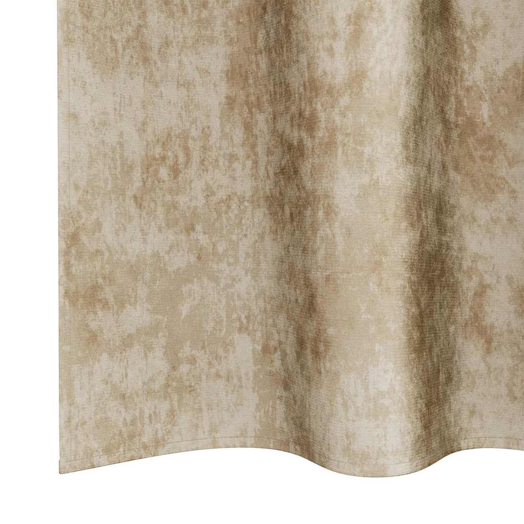 Baršunaste zavjese sa zavjesama 2 pcs Krema 140 x 140 cm Baršun