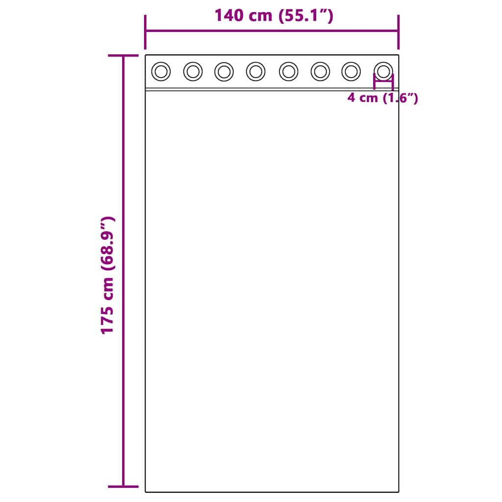 Baršunaste zavjese sa zavjesama 2 pcs Krema 175 x 140 cm Baršun