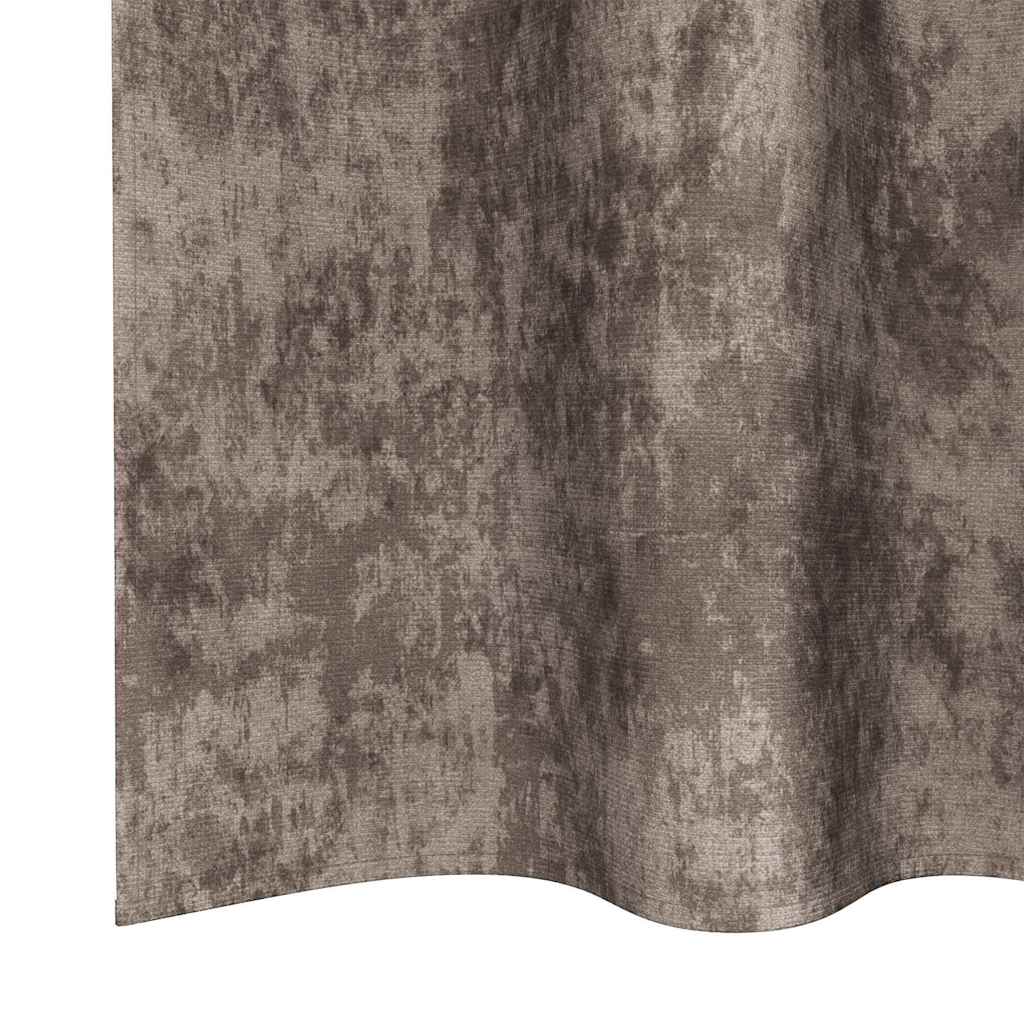 Baršunaste zavjese 2 pcs Boja cappuccina 225 x 140 cm Baršun