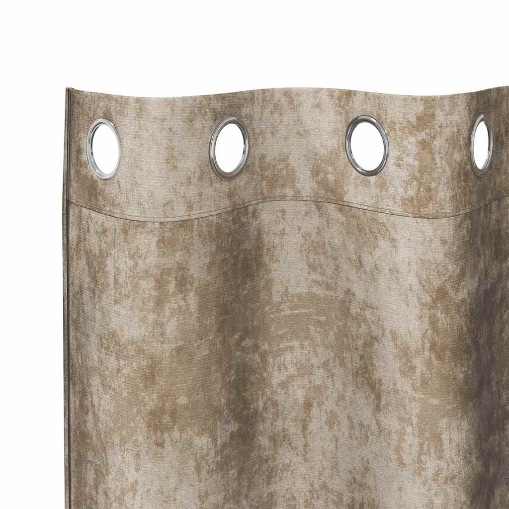 Baršunaste zavjese 2 pcs Šampanjca 260 x 140 cm Baršun