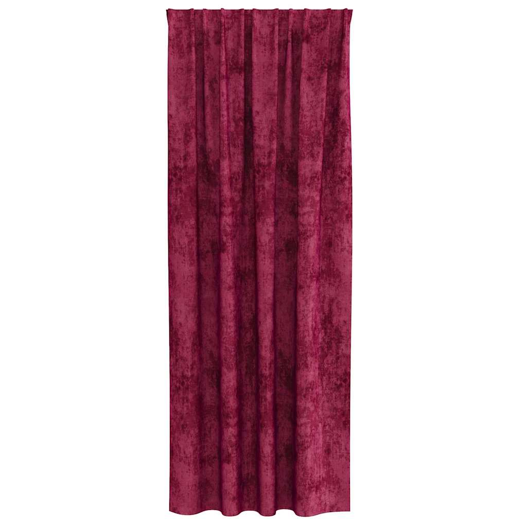 Baršunaste zavjese 2 pcs boja crnog vina 225 x 140 cm Baršun
