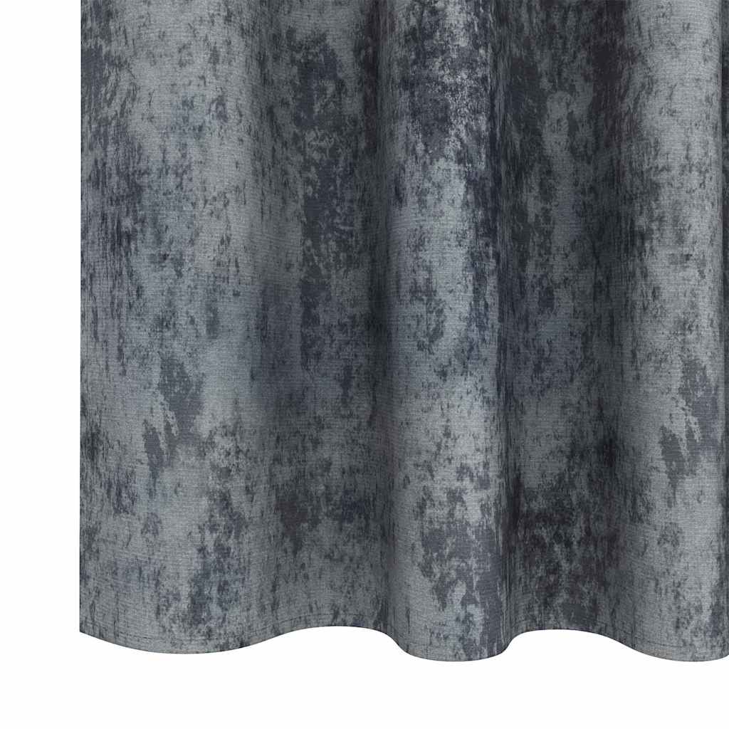 Baršunaste zavjese 2 pcs Srebrno Siva 175 x 140 cm Baršun