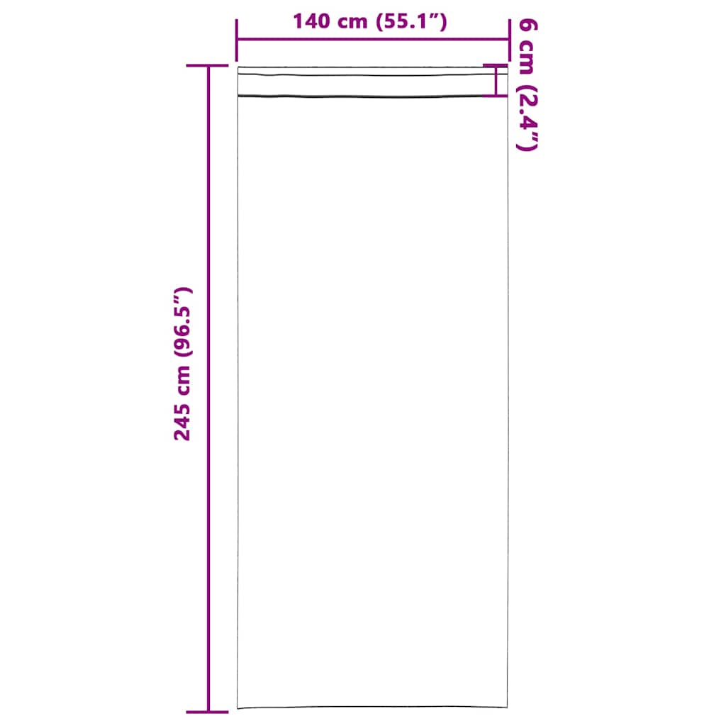 Baršunaste zavjese sa zavjesama 2 pcs Krema 245 x 140 cm Baršun