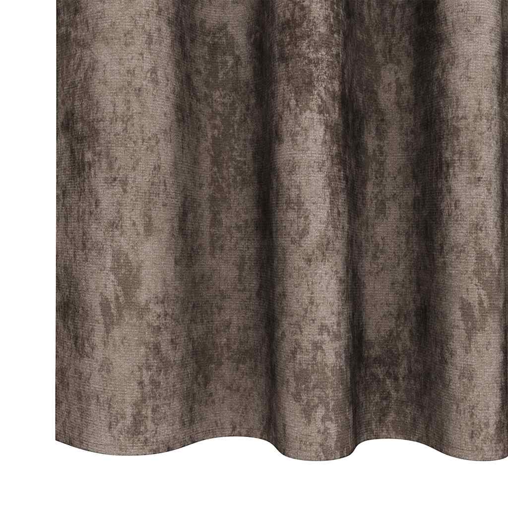 Baršunaste zavjese 2 pcs Boja cappuccina 175 x 140 cm Baršun