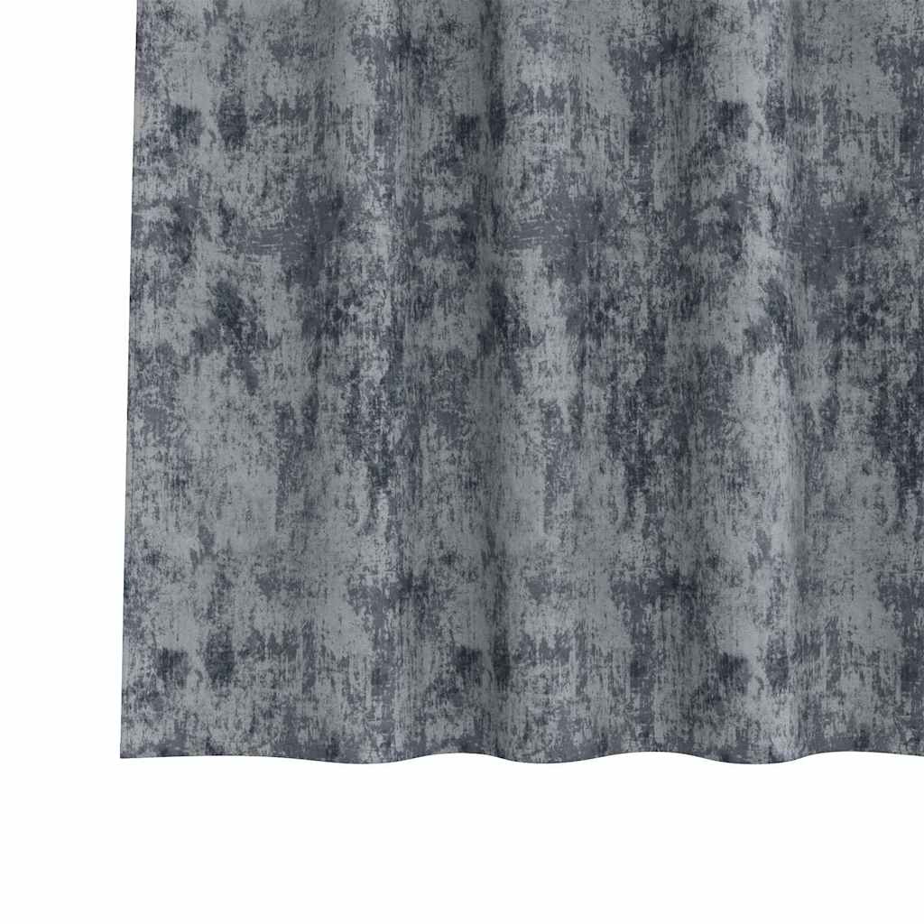 Baršunaste zavjese 2 pcs Srebrno Siva 175 x 140 cm Baršun