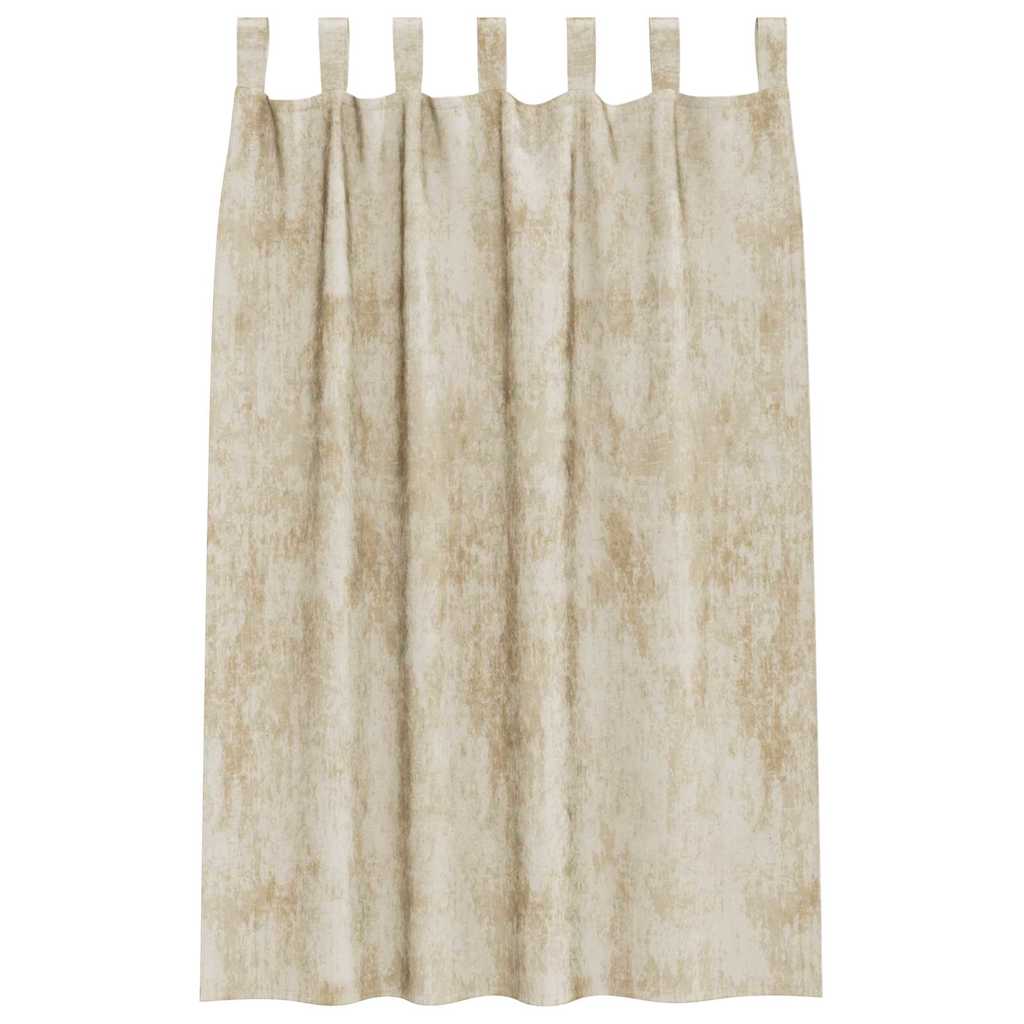 Baršunaste zavjese sa zavjesama 2 pcs Krema 175 x 140 cm Baršun