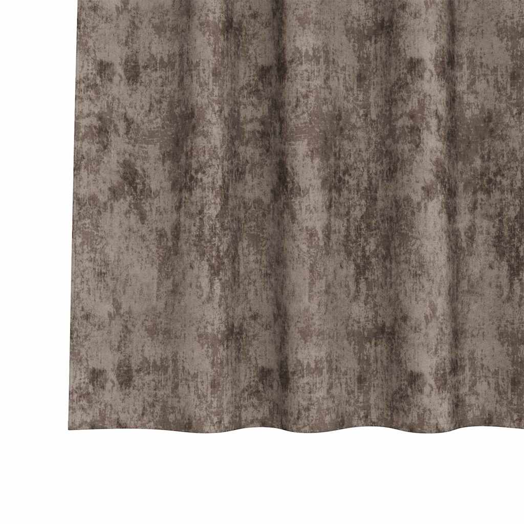 Baršunaste zavjese 2 kom. Boja cappuccina 245 x 140 cm Baršun
