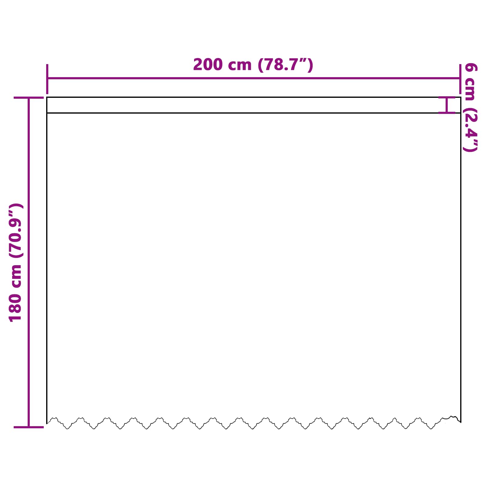 Čipkasta zavjesa sa zavjesama Bijelo 180 x 200 cm Poliester