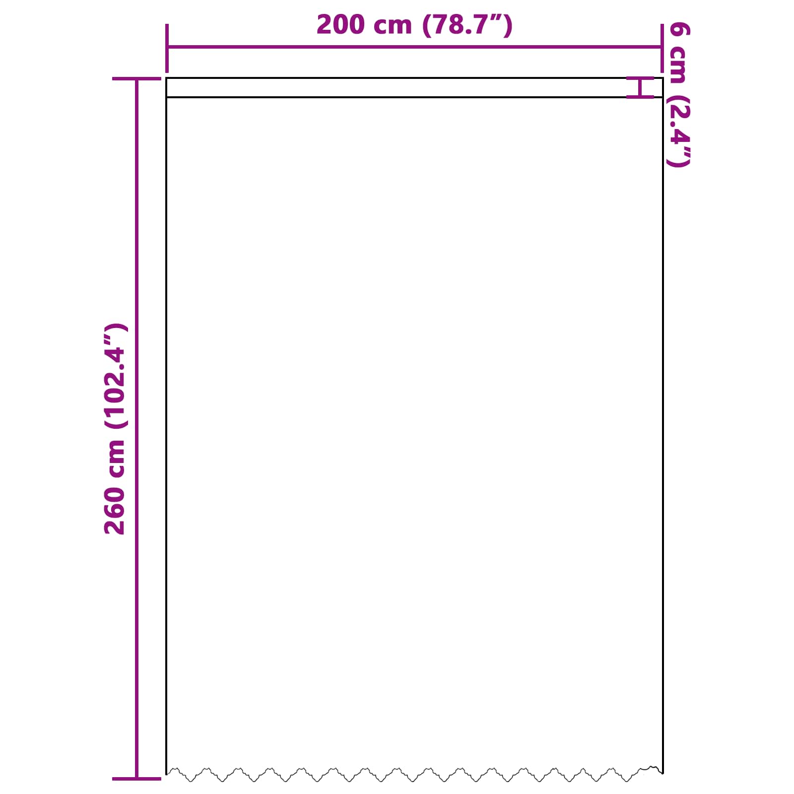 Čipkasta zavjesa sa zavjesama Bijelo 245 x 200 cm Poliester
