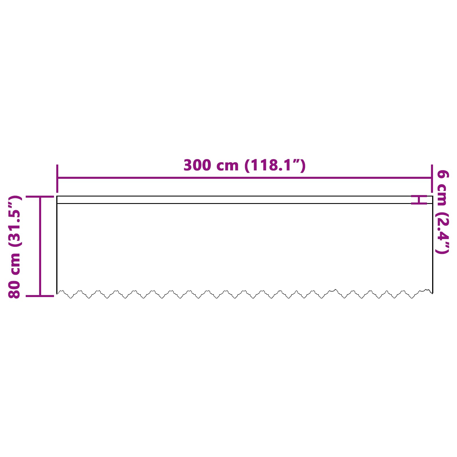 Čipkasta zavjesa sa zavjesama Bijelo 80 x 300 cm Poliester