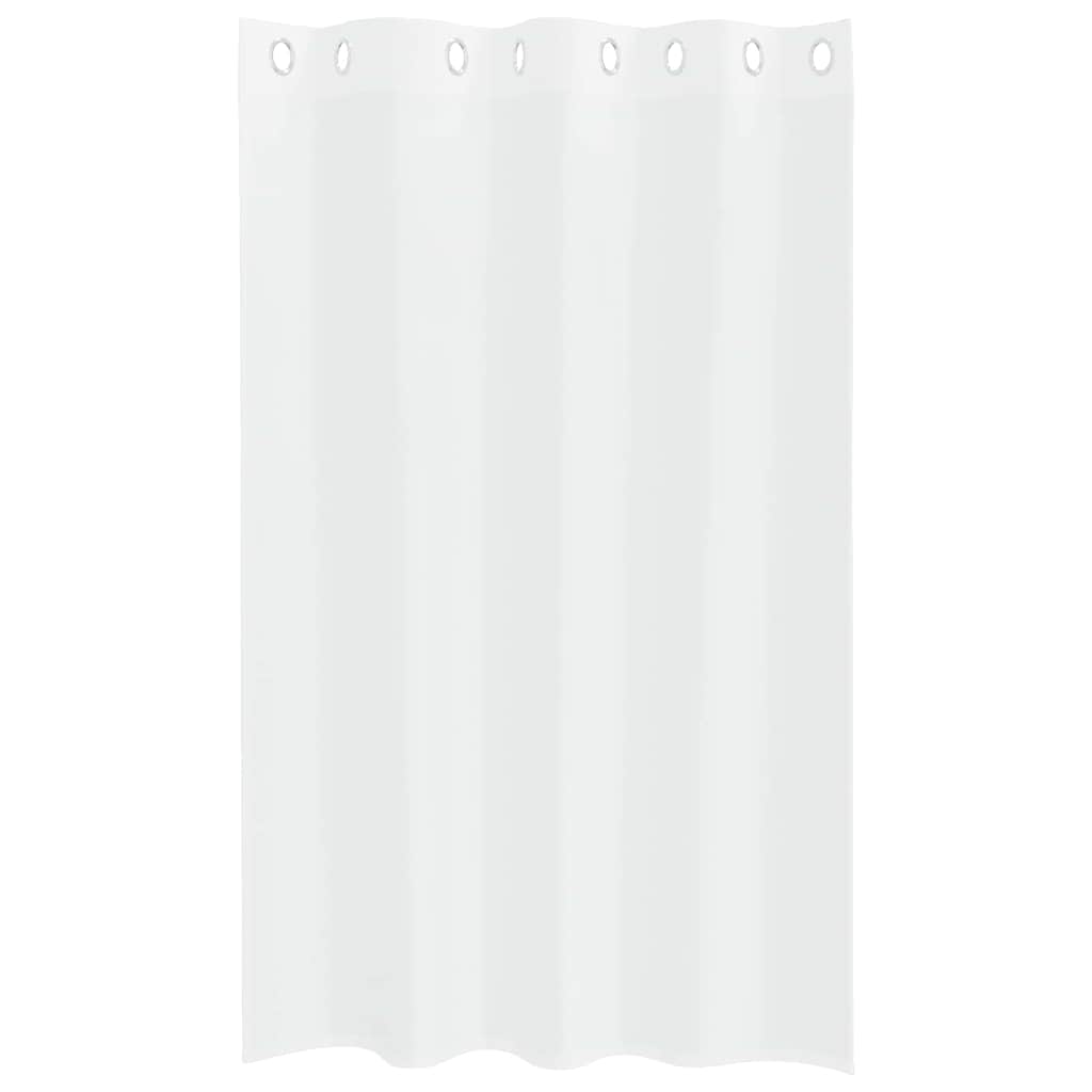 Voile zavjesa sa zavjesama 2 pcs Bijelo 175 x 140 cm Poliester