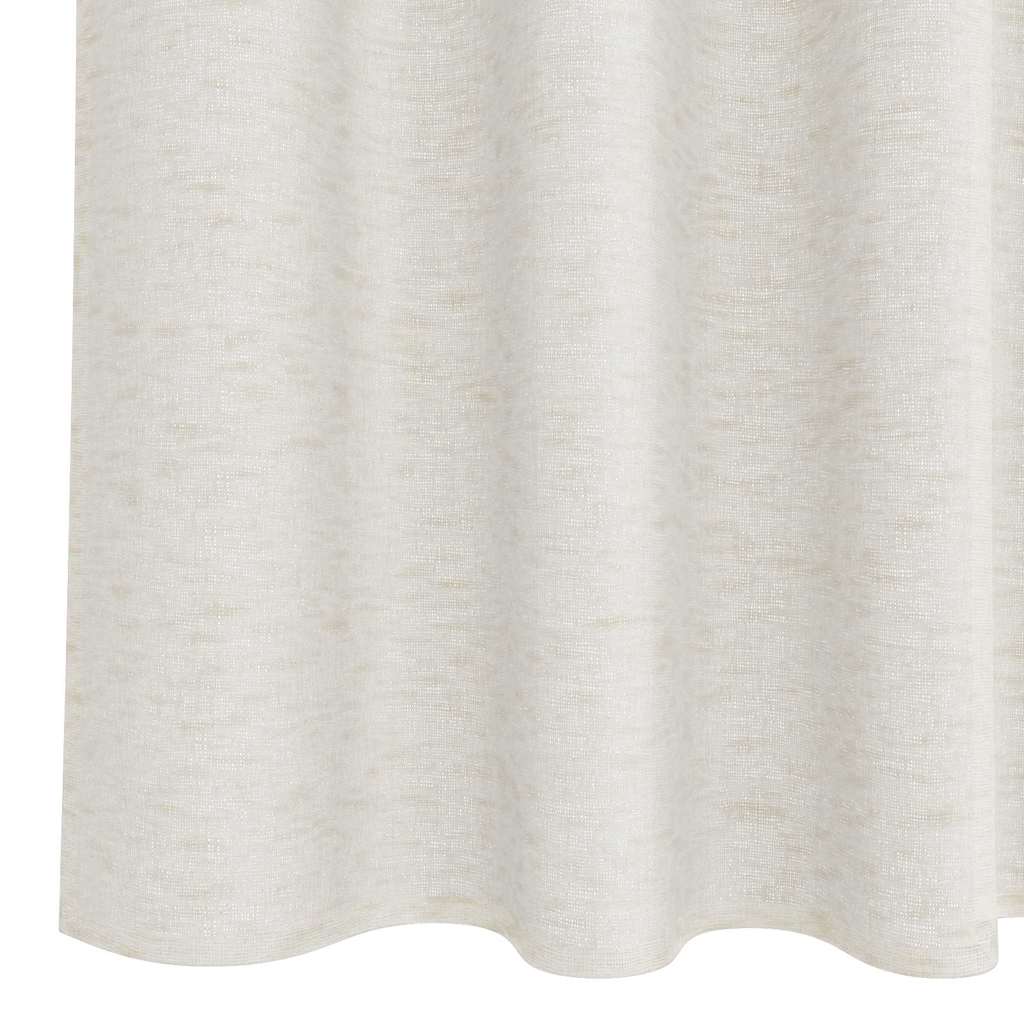 Voile zavjesa sa zavjesama 2 pcs Krema 260 x 140 cm Poliester
