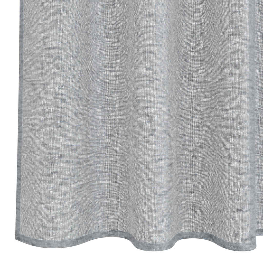 Voile zavjesa 2 pcs Tamno siva 140 x 140 cm Poliester