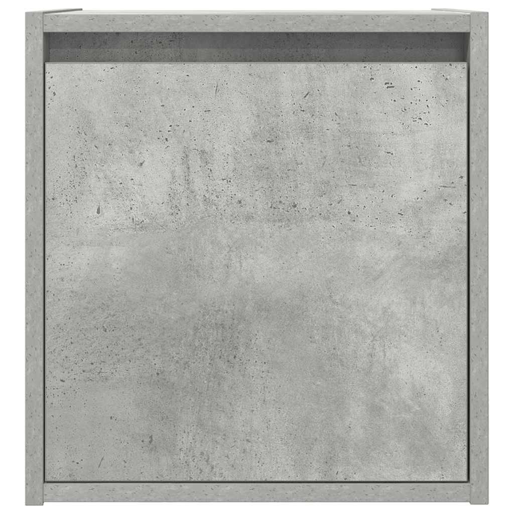 Zidni noćni ormarići 2 kom siva betona 38x34x40 cm