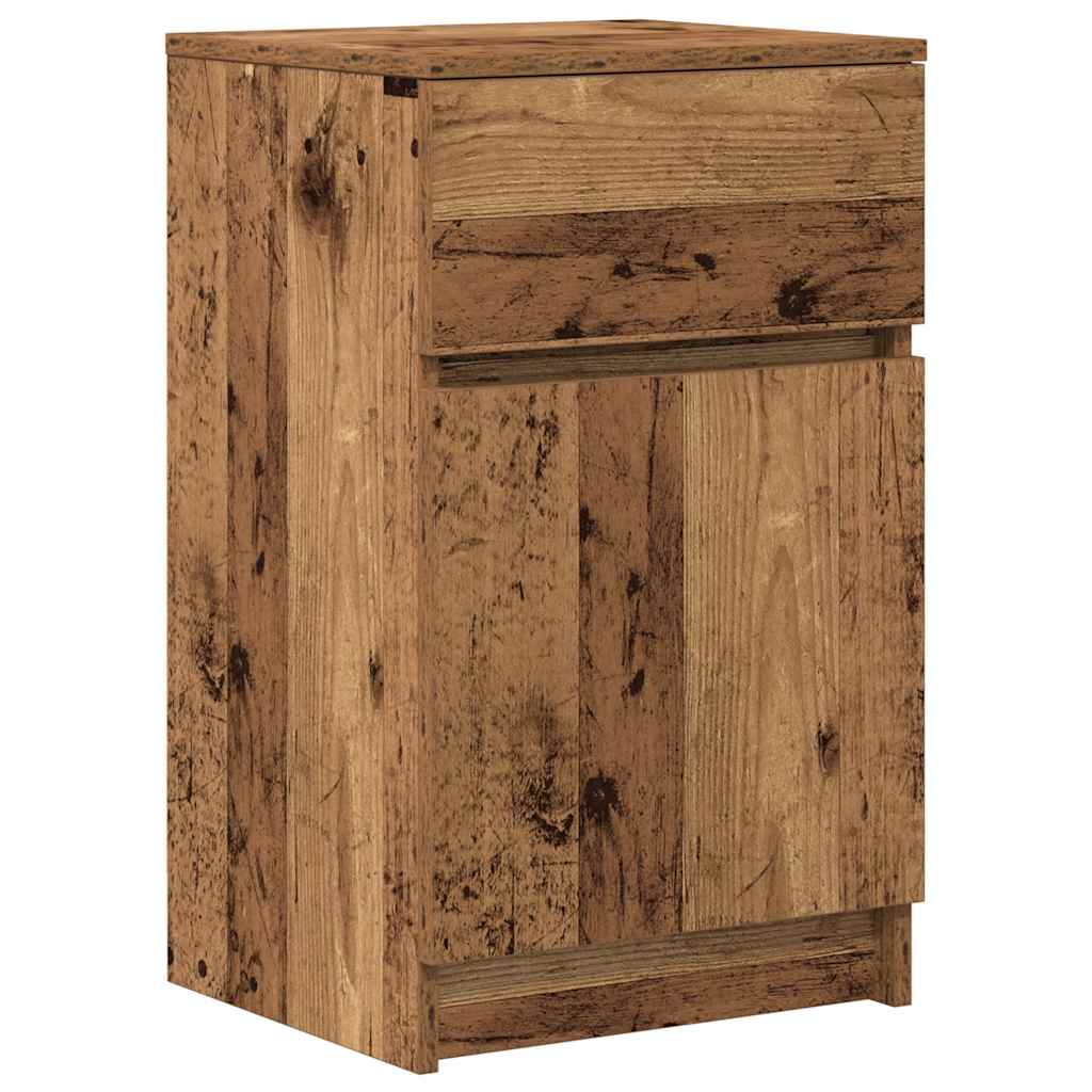 Noćni ormarići 2 kom staro drvo 39x35x65 cm konstruirano drvo